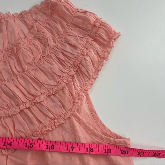 NWT J. Crew Rosalie Top Pink Cotton Voile Blouse Shirt Boho Smocked SZ L - Picture 5 of 7